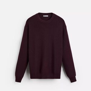[Zara] Men's Crewneck Sweater in Deep Burgundy